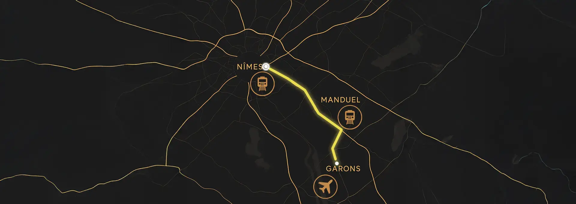 Carte des services d’Assistances Taxis de Nîmes